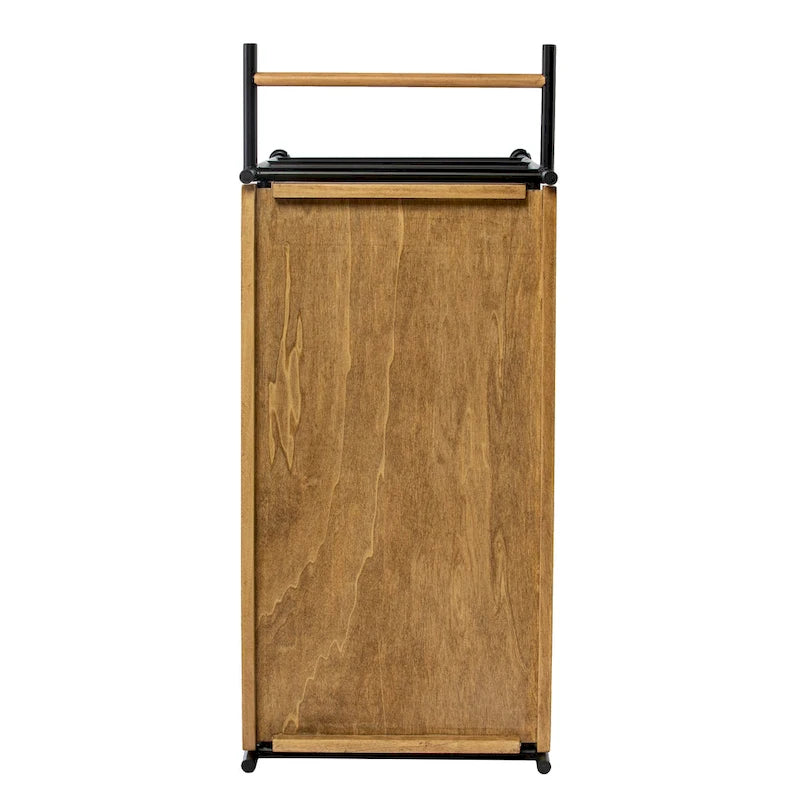 Three-Tier Rolling Bar Cart with Removable Tray