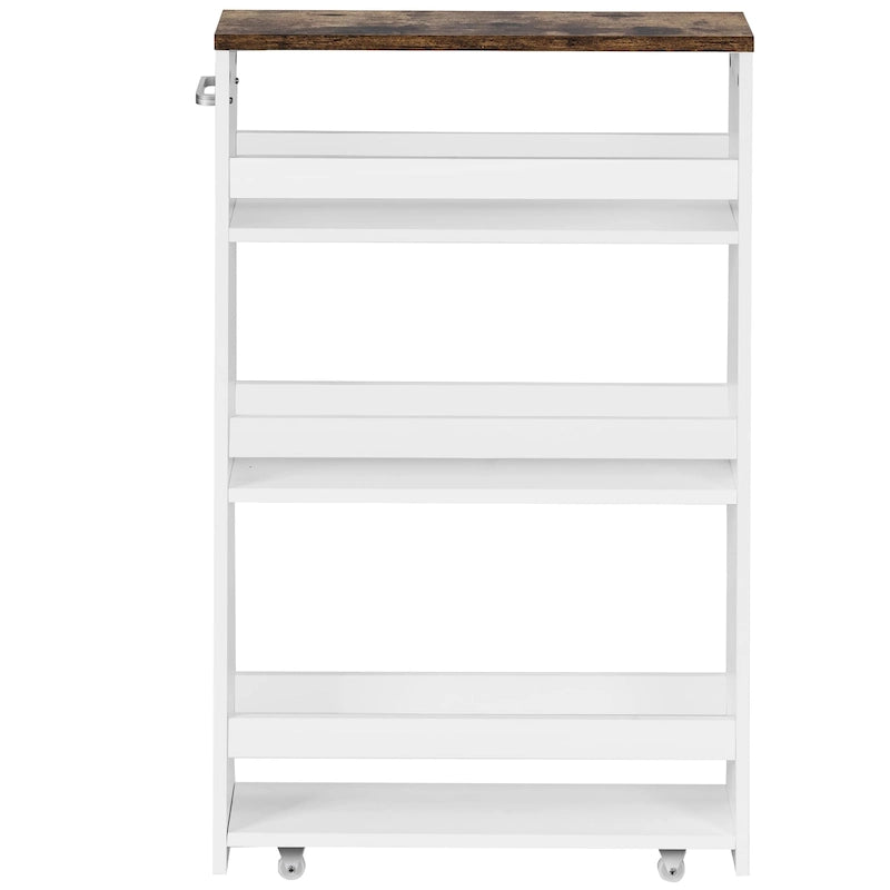 4-Tier Rolling Storage Cart with Handle