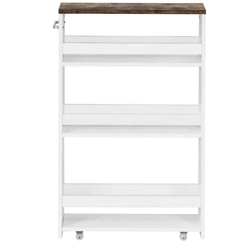 4-Tier Rolling Storage Cart with Handle