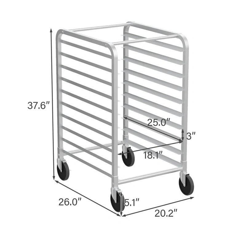 Stainless Steel Bakery Pan Rack, 10 or 20 Tiers