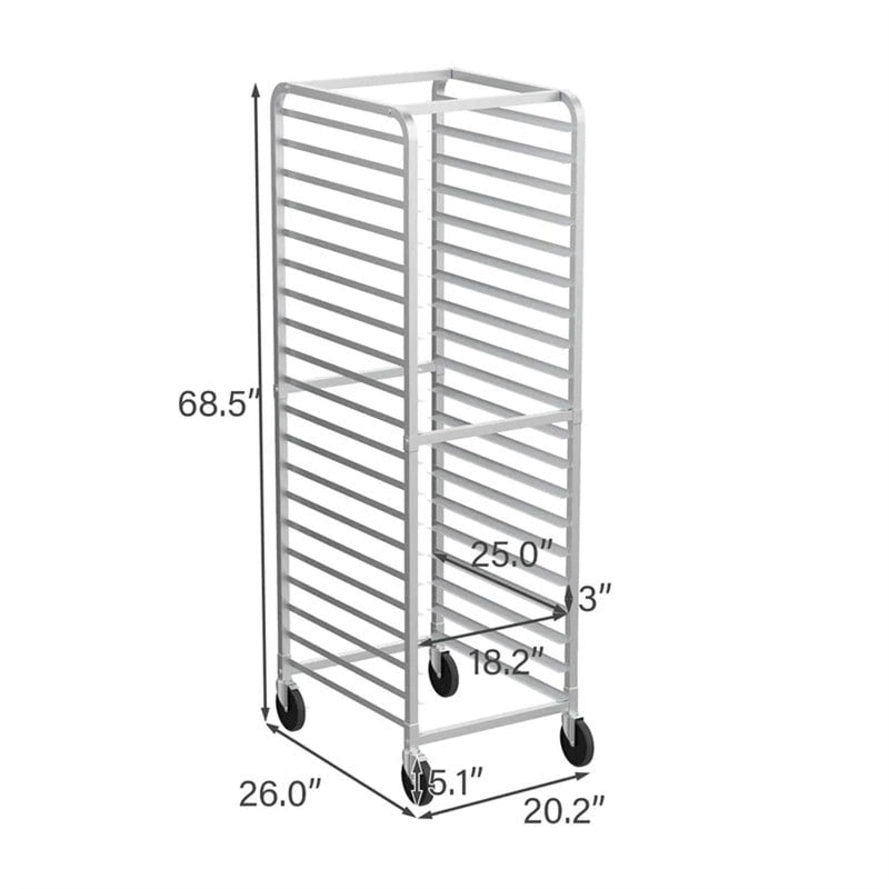 Stainless Steel Bakery Pan Rack, 10 or 20 Tiers