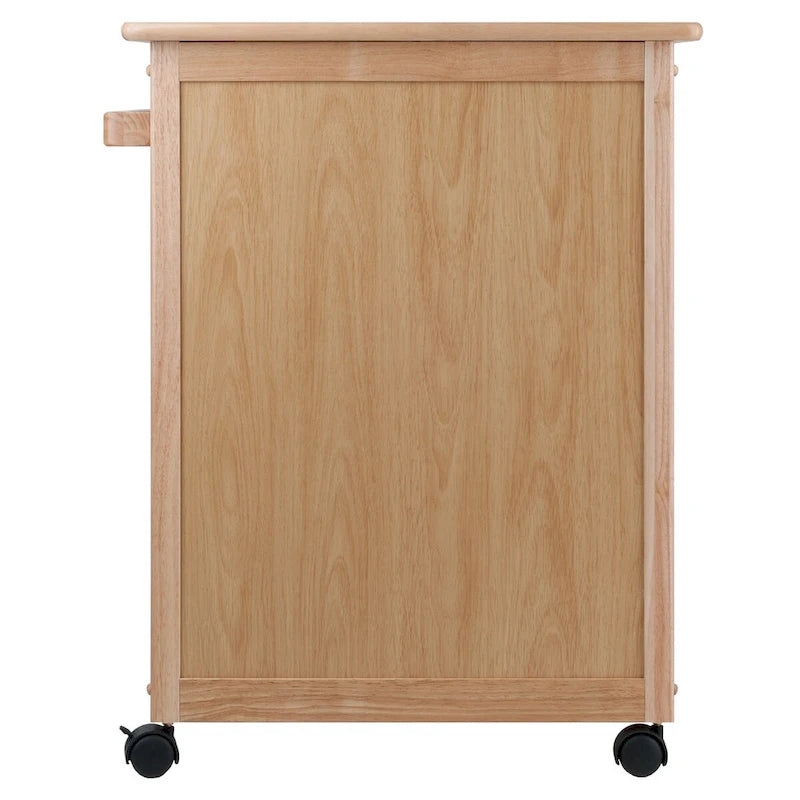 Rolling Kitchen Cart, Natural - 26.9 x 18.2 x 34.3 inches