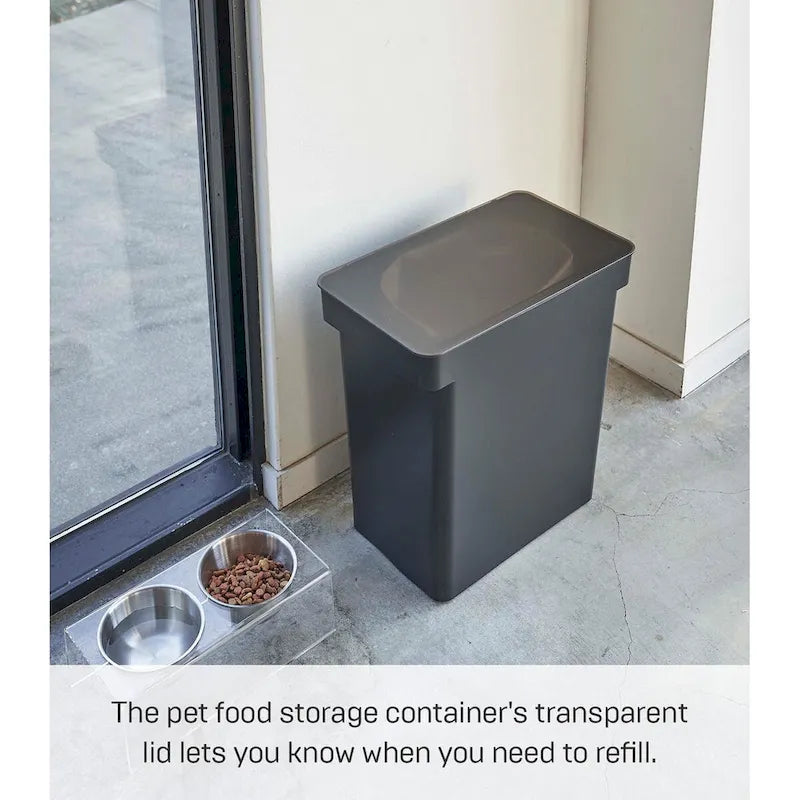 Rolling Airtight Pet Food Storage Container with Measuring Cup