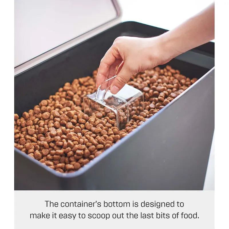 Rolling Airtight Pet Food Storage Container with Measuring Cup