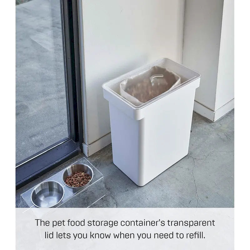 Rolling Airtight Pet Food Storage Container with Measuring Cup