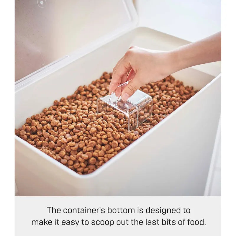 Rolling Airtight Pet Food Storage Container with Measuring Cup