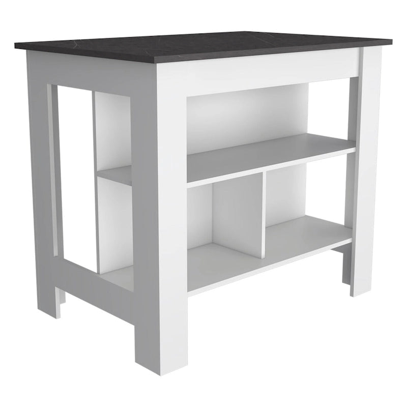 3-Shelf Transitional Kitchen Island