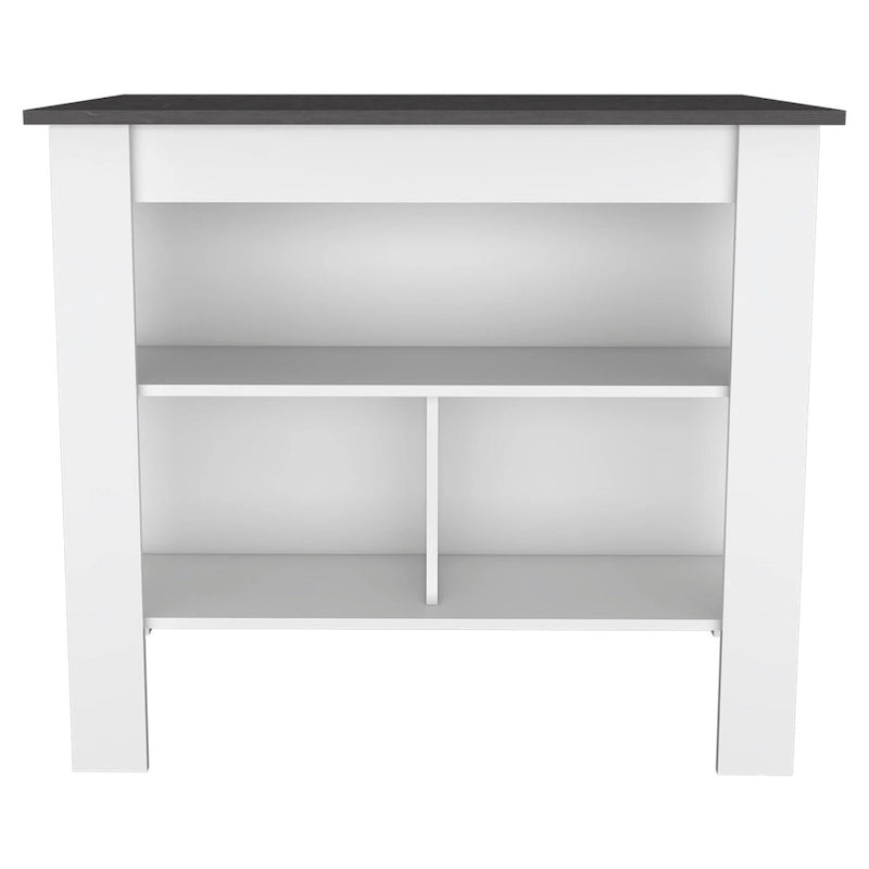 3-Shelf Transitional Kitchen Island
