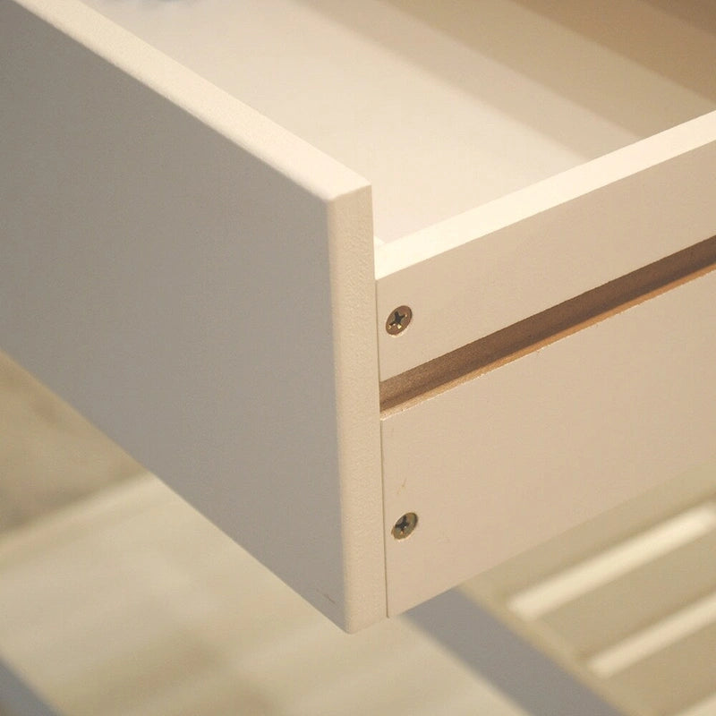 MDF Kitchen Island Cart with Storage and Lockable Wheels