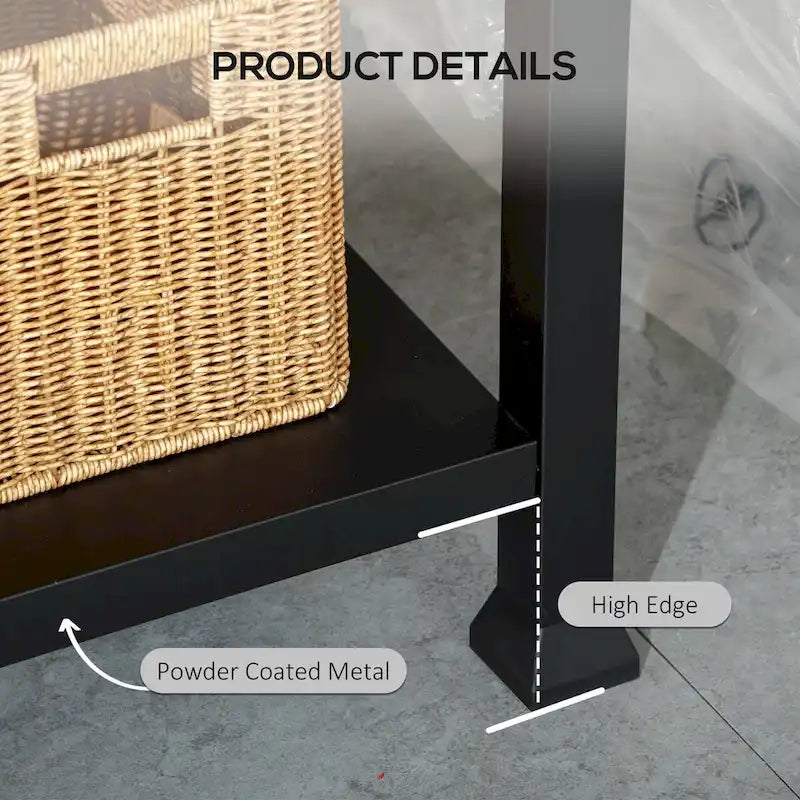 Outdoor Grill Cart with Stainless Steel Prep Table and Storage