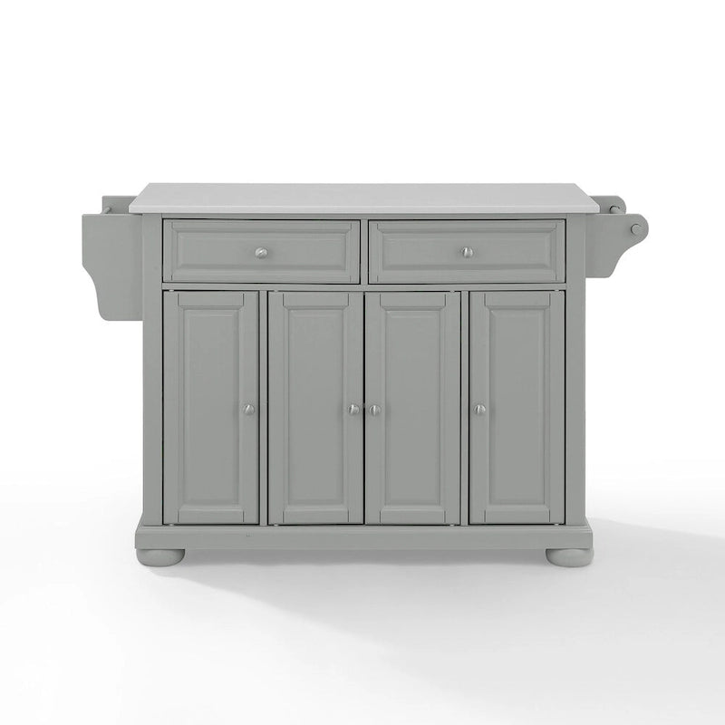 Granite Top Kitchen Island - 18" D x 51.5" W x 36" H