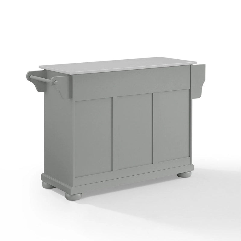 Granite Top Kitchen Island - 18" D x 51.5" W x 36" H