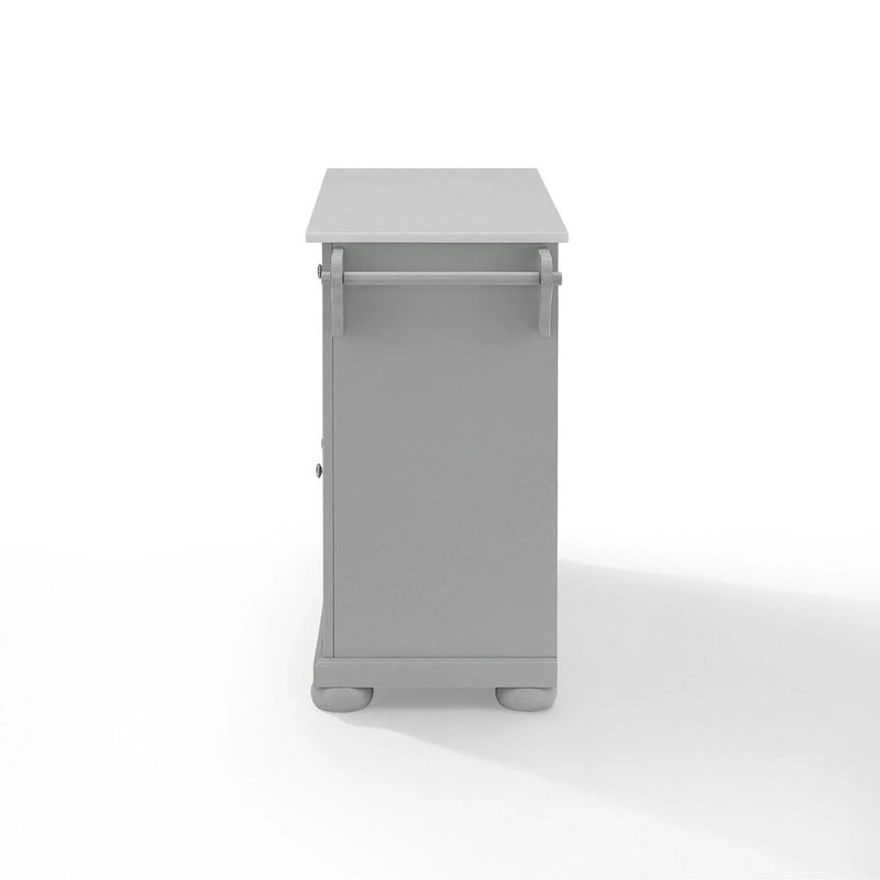 Granite Top Kitchen Island - 18" D x 51.5" W x 36" H